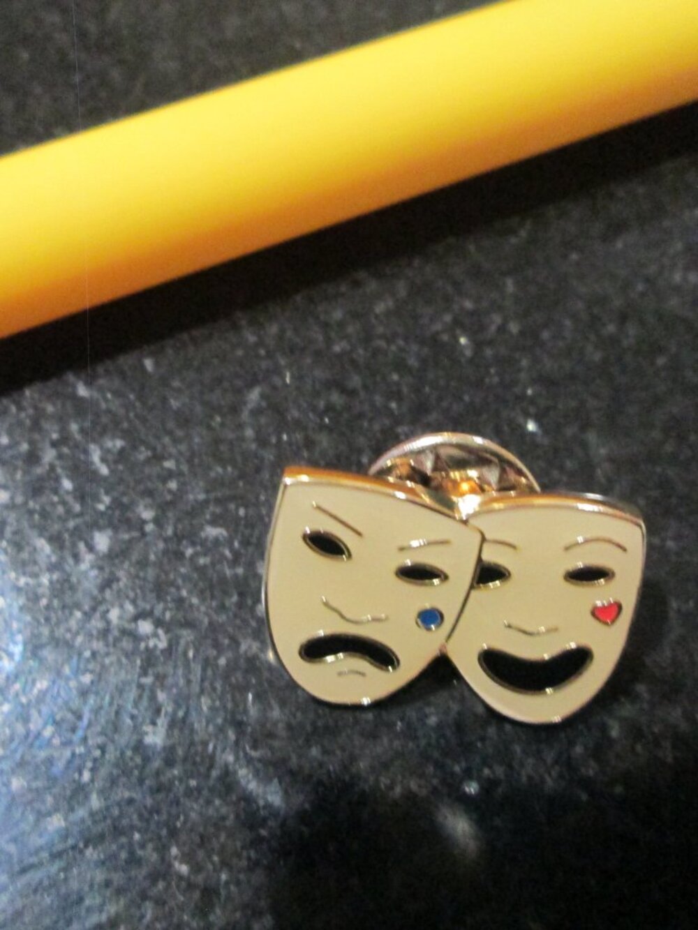 BURBERRY COLLECTORS HAPPY / SAD PIN BRAND NEW Collectors Pin Authentic Cool!